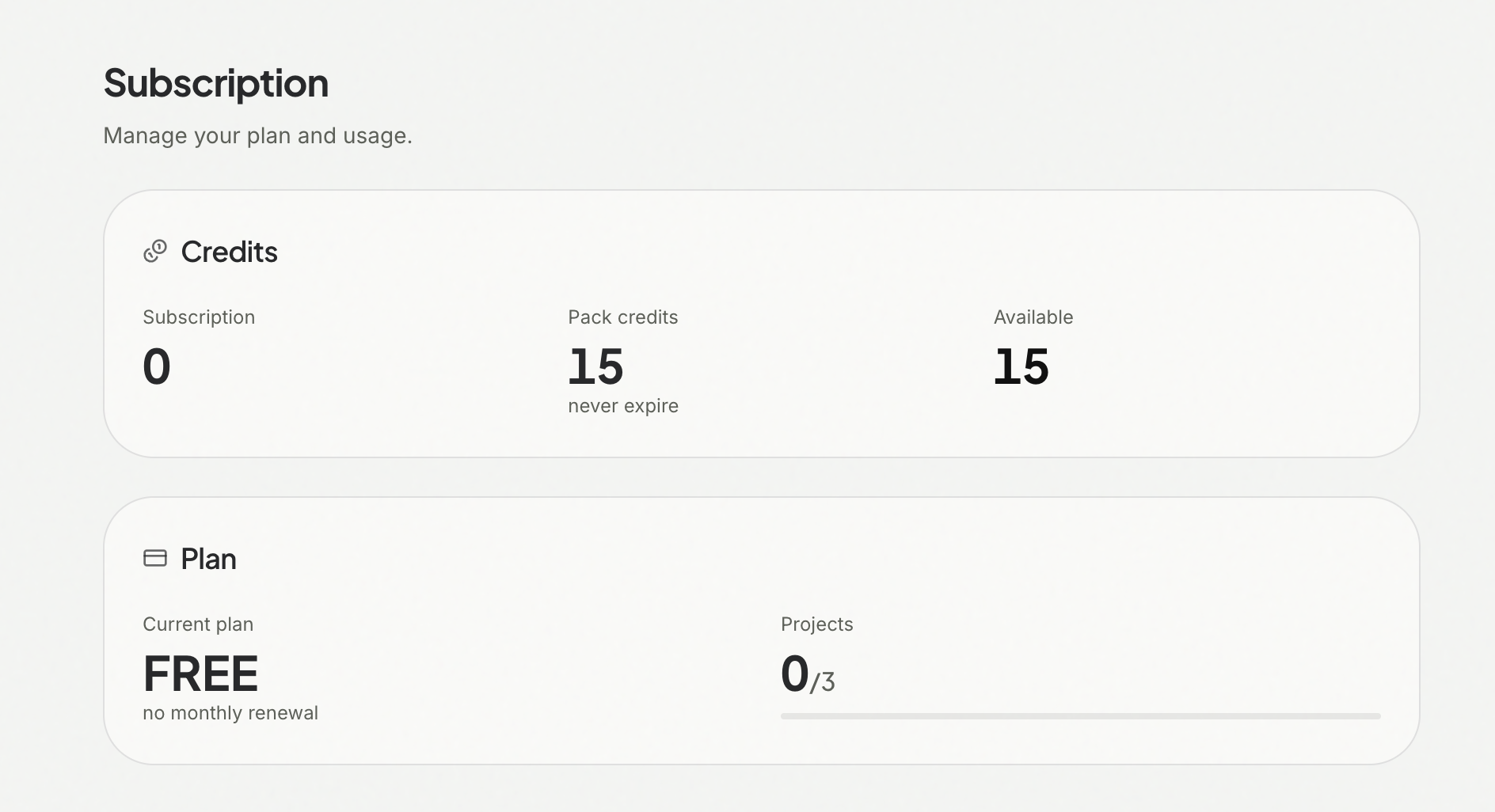 Free credits with every new signup